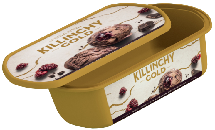 Killinchy Gold ice cream container